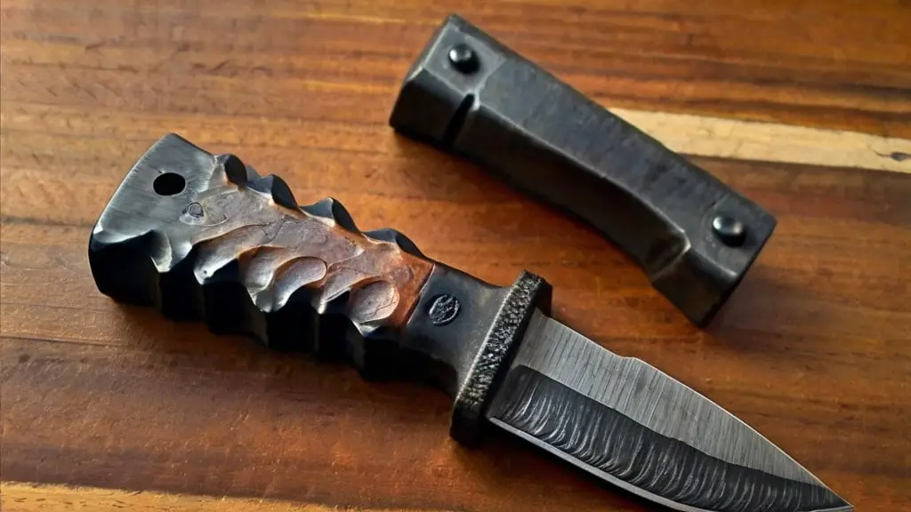 railroad spike knife